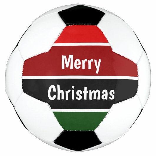 Vrolijk kerstfeest voetbal (Voorkant)