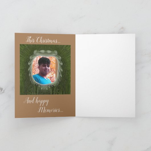 Vrolijk kerstfeest, vol leven en liefde. Holid Kaart (Binnen)