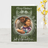 Vrolijk kerstfeest, vol leven en liefde. Holid Kaart (Gele Bloem)