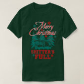 Vrolijk kerstfeest vol t-shirt (Design voorkant)