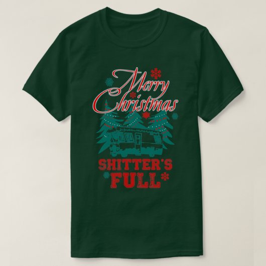 Vrolijk kerstfeest vol t-shirt (Design voorkant)