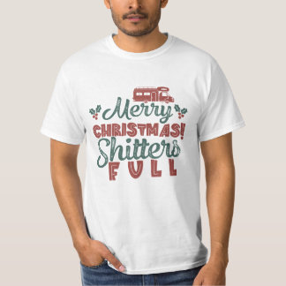 Vrolijk kerstfeest vol - Vakantie T-shirt