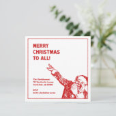 Vrolijk kerstfeest voor alle kerstcadeaudozen kaart (Staand voorkant)