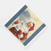 Vrolijk kerstfeest voor alle kerstman servetten (Hoek)