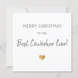 Vrolijk kerstfeest voor beste collega / baas Gold  Feestdagenkaart