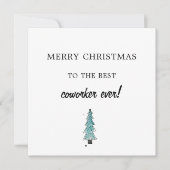 vrolijk kerstfeest voor beste collega/baas-kerstbo feestdagenkaart (Voorkant)