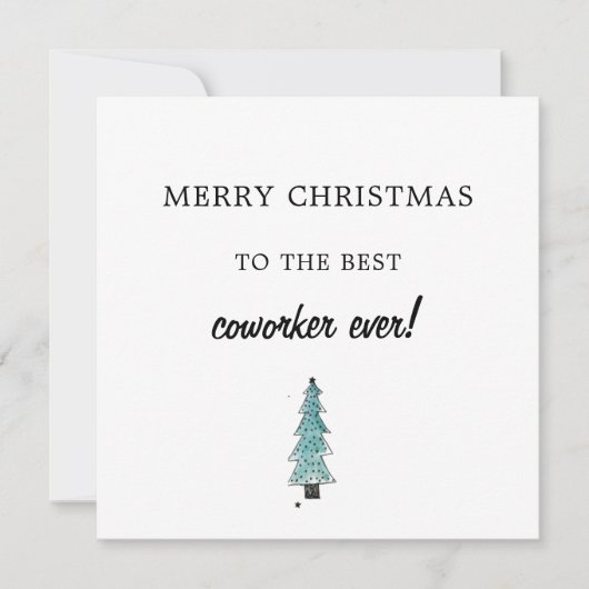 vrolijk kerstfeest voor beste collega/baas-kerstbo feestdagenkaart (Voorkant)