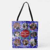 Vrolijk kerstfeest voor beste grootouders, 16 foto tote bag (Voorkant)