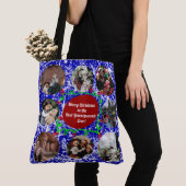 Vrolijk kerstfeest voor beste grootouders, 16 foto tote bag (Dichtbij)