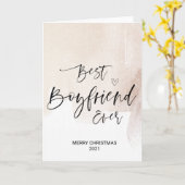 Vrolijk kerstfeest voor beste vriendinnen kaart (Gele Bloem)