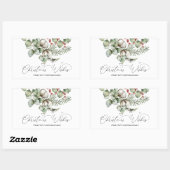 Vrolijk kerstfeest voor cadeautjes Envelopes Cadea Rechthoekige Sticker (Vel)