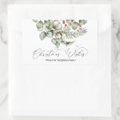 Vrolijk kerstfeest voor cadeautjes Envelopes Cadea Rechthoekige Sticker (Tas)