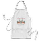 Vrolijk kerstfeest voor de beste buren ooit standaard schort (Voorkant)