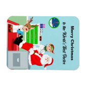 Vrolijk kerstfeest voor de beste dokter ter wereld magneet (Horizontaal)