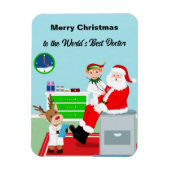 Vrolijk kerstfeest voor de beste dokter ter wereld magneet (Verticaal)