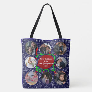 Vrolijk kerstfeest voor de beste grootouders, 16 f tote bag