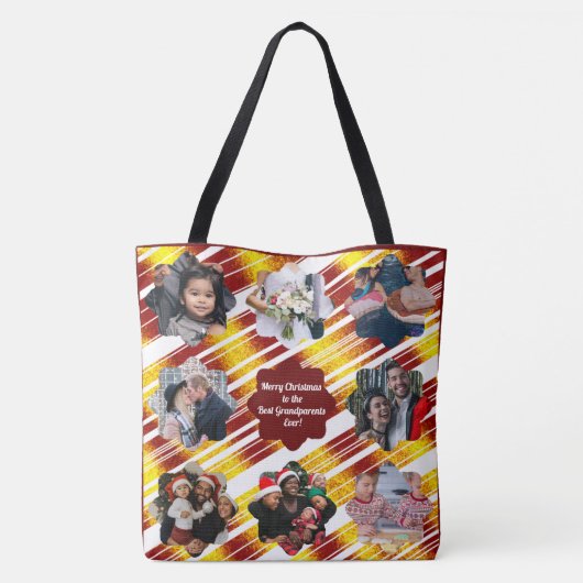 Vrolijk kerstfeest voor de beste grootouders 16 fo tote bag (Achterkant)
