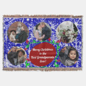 Vrolijk kerstfeest voor de beste grootouders, 5 fo deken (Voorkant)