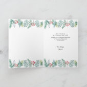 Vrolijk kerstfeest voor de beste... Pine en Berrie Feestdagen Kaart (Binnen)