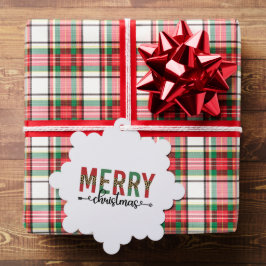 Vrolijk Kerstfeest voor de familie Ornament Kaart