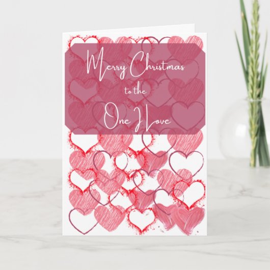 Vrolijk kerstfeest voor degene van wie ik hou feestdagen kaart (Voorkant)