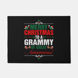 Vrolijk kerstfeest voor een Grammy of Great Awesom Deurmat