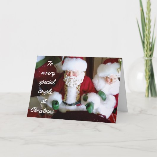 VROLIJK KERSTFEEST VOOR EEN HEEL BIJZONDER STEL FEESTDAGEN KAART (Voorkant)