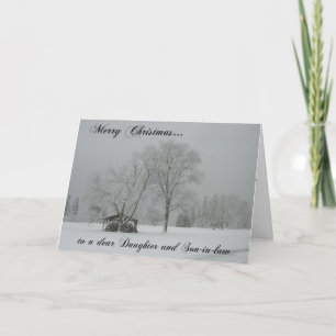 Vrolijk kerstfeest voor een lieve dochter en schoo feestdagen kaart