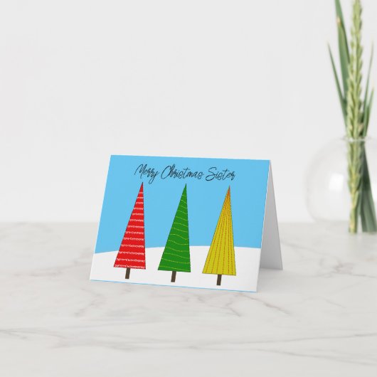 Vrolijk kerstfeest voor een non kaart (Voorkant)