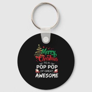 Vrolijk kerstfeest voor een Pop Pop van Grote Gewe Sleutelhanger