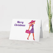 VROLIJK KERSTFEEST *** VOOR EEN SPECIALE DAME *** FEESTDAGEN KAART (Voorkant)