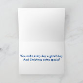 VROLIJK KERSTFEEST VOOR EEN SPECIALE DOCHTER FEESTDAGEN KAART (Binnen)