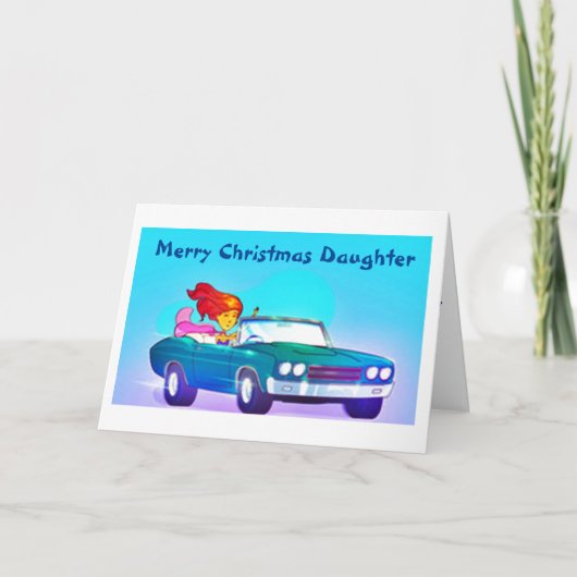 VROLIJK KERSTFEEST VOOR EEN SPECIALE DOCHTER FEESTDAGEN KAART (Voorkant)