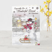 Vrolijk kerstfeest voor een zeer speciale vriend k kaart (Gele Bloem)