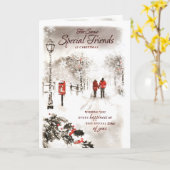 Vrolijk kerstfeest voor een zeer speciale vriend k kaart (Gele Bloem)