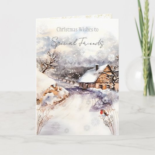 Vrolijk kerstfeest voor een zeer speciale vriend k kaart (Voorkant)