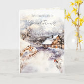 Vrolijk kerstfeest voor een zeer speciale vriend k kaart (Gele Bloem)