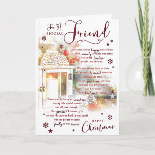 Vrolijk kerstfeest voor een zeer speciale vriend k kaart