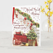 Vrolijk kerstfeest voor een zeer speciale vriend k kaart (Gele Bloem)