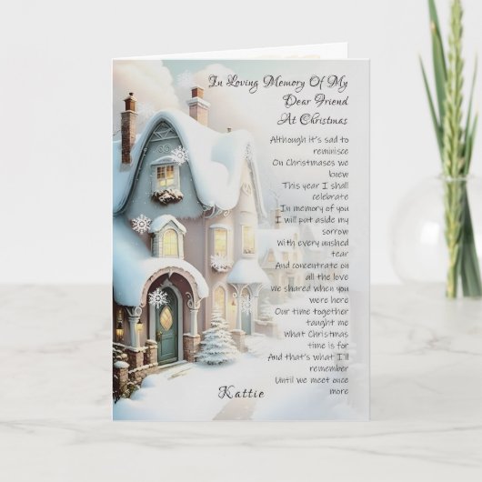 Vrolijk kerstfeest voor een zeer speciale vriend k kaart (Voorkant)