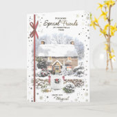 Vrolijk kerstfeest voor een zeer speciale vriend k kaart (Gele Bloem)