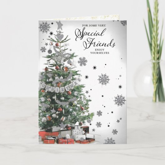 Vrolijk kerstfeest voor een zeer speciale vriend k kaart (Voorkant)