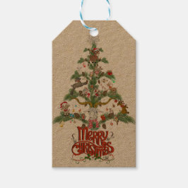 Vrolijk kerstfeest voor GOAT LOVERS kerstmis TREE Cadeaulabel