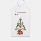 Vrolijk kerstfeest voor GOAT LOVERS kerstmis TREE Cadeaulabel (Achterkant)