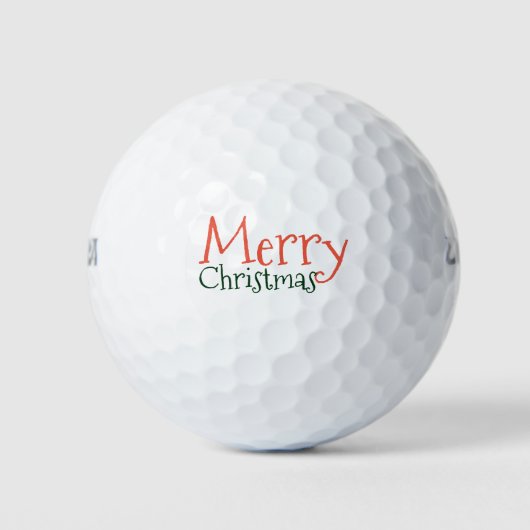 Vrolijk kerstfeest voor golfer golfballen (Voorkant)
