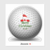 Vrolijk kerstfeest voor golfers van Santa Sticker (Vel)