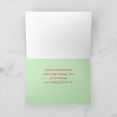 Vrolijk kerstfeest voor grootouders wenskaart kaart (Binnen)