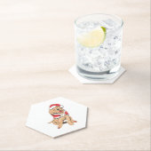 Vrolijk kerstfeest voor hondenliefhebber kartonnen onderzetters (Insitu)