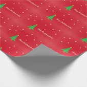 Vrolijk kerstfeest voor iedereen cadeaupapier (Hoek)