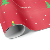 Vrolijk kerstfeest voor iedereen cadeaupapier (Rol Hoek)